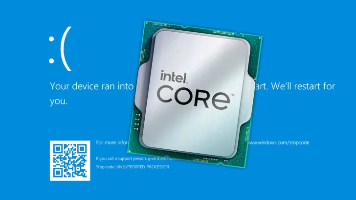Intel-kod bakom blåskärm efter Windows-uppdatering