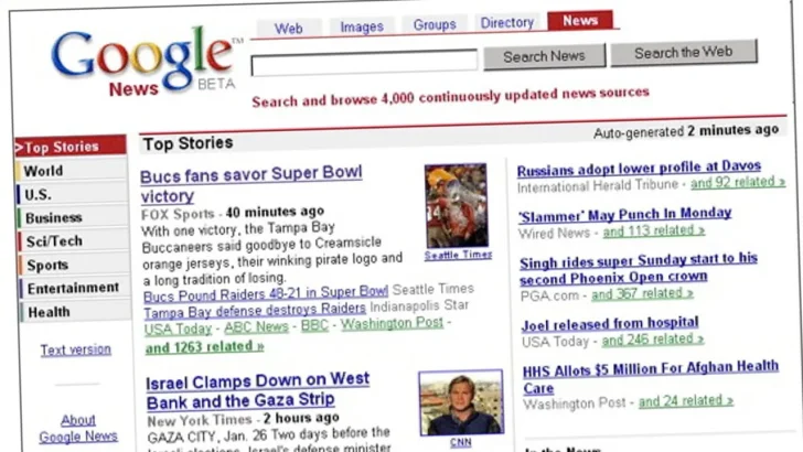 Google testar sök utan nyheter