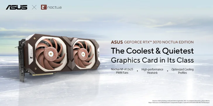 Asus och Noctua lanserar Geforce RTX 3070 Noctua Edition