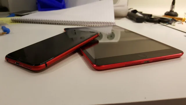 Modifiering av iPad mini - Röd baksida