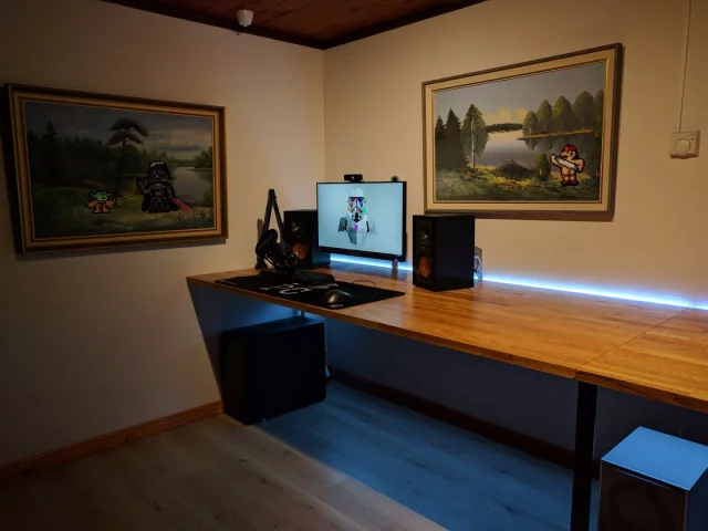 Gamingrum/kontor i källaren