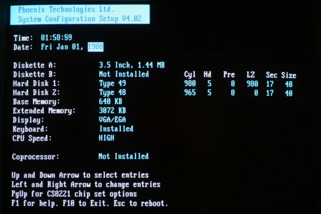 DOSgamer Harris 286-16 MHz 1989