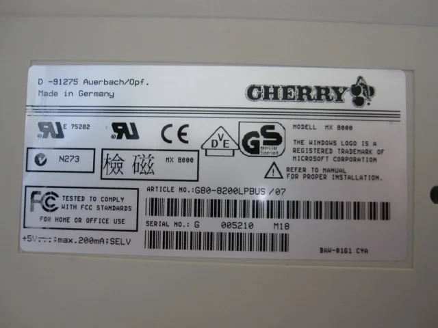 Cherry G80-8200LPDUS