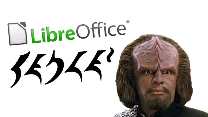 Libre Office får stöd för klingonska