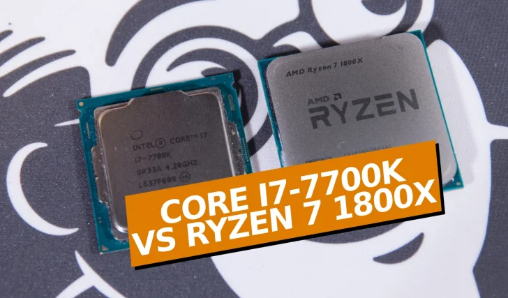 Ryzen 7 1800X mot Core i7-7700K i spel – prestandaläget fem år senare