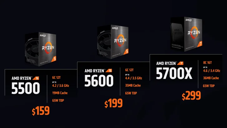 AMD lanserar de billigare processorerna i Ryzen 5000-familjen