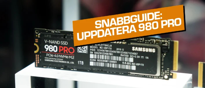 Snabbguide: Uppdatera firmware på Samsung 980 Pro
