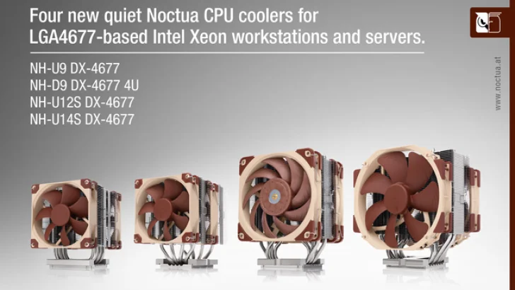 Noctua dubblar storleken på bottenplattor för Intel