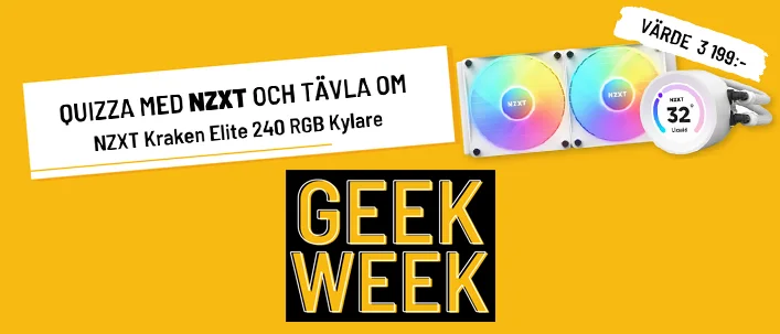 Tävlingsquiz i Komplett Geek Week – fler chanser att vinna!