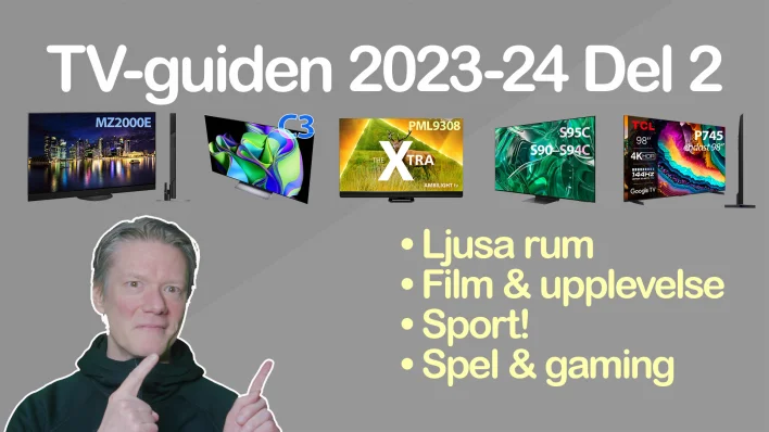 TV-guiden 2023/24 del 2 – Modeller för spel, sport, film och ljusa rum