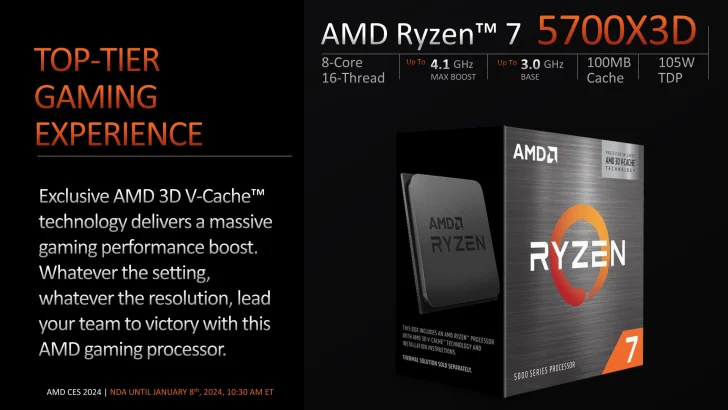 AMD visar Ryzen 7 5700X3D – staplat cache för mindre cash