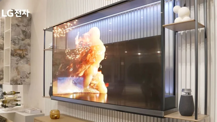 LG presenterar genomskinlig tv på 77 tum – släpps i år