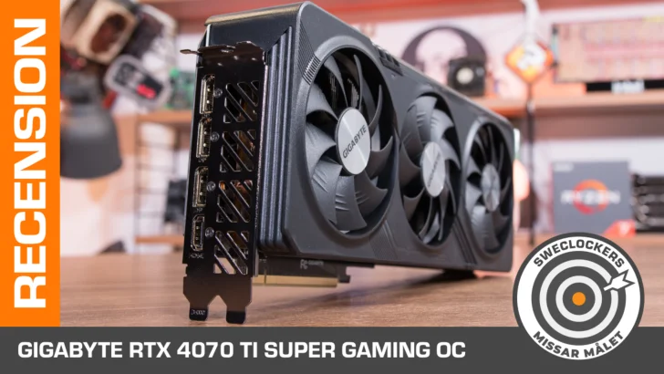 Gigabyte Geforce RTX 4070 Ti Super Gaming OC – kompetent men dyrt grafikkort