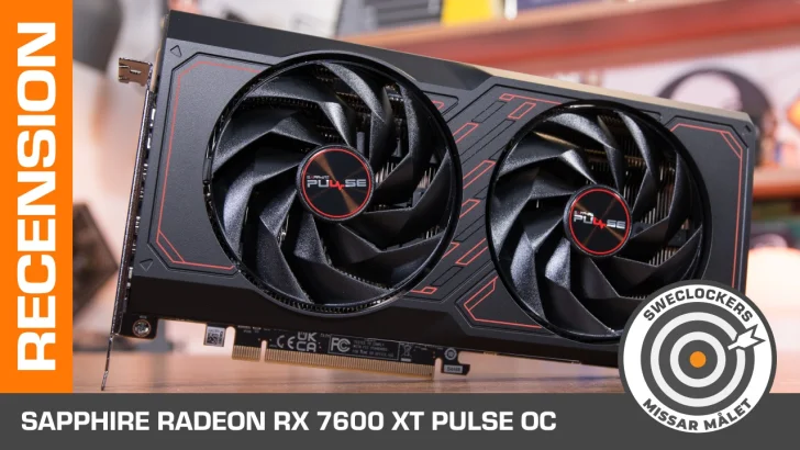 Sapphire Radeon RX 7600 XT Pulse OC – svag prestandaökning för priset