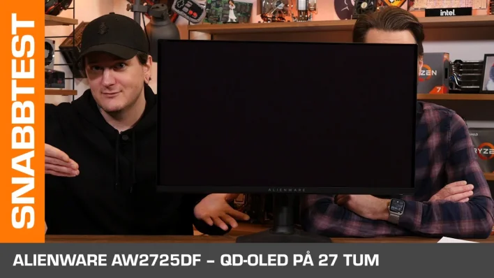 Snabbtest: Alienware AW2725DF – QD-OLED-skärm med 360 Hz och makalös HDR