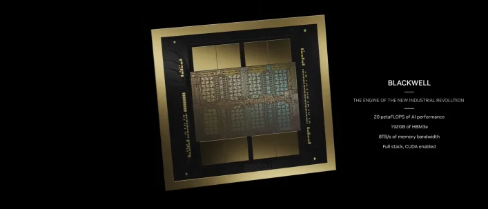 Nvidia avtäcker B200 "Blackwell" – tvådelad monsterkrets med 208 miljarder transistorer