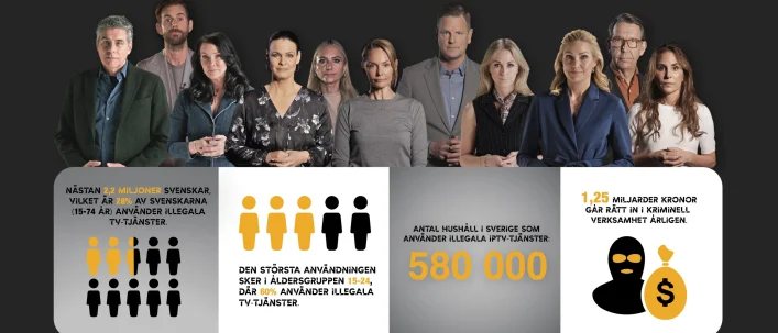 Nordiska TV-branschen enas i kampanj mot olagliga tv-tjänster