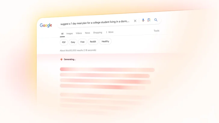 Googles nya AI-sök föreslår klister på pizza