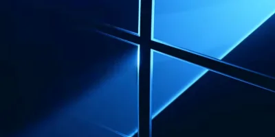 Laser, speglar och rök bakom Windows 10:s skrivbordsbild