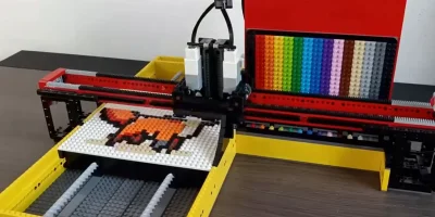 Lego-skrivare förvandlar text till pixelkonst