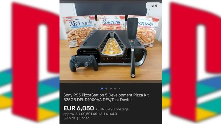 Playstation 5 Dev Kit sålt på Ebay förklätt till pizzaugn