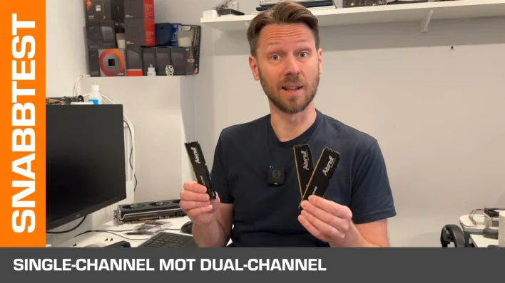 Snabbtest: Single-channel mot dual-channel – hur stor är prestandaskillnaden?