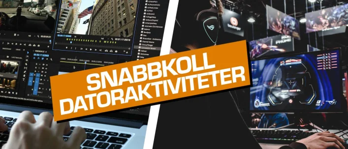 Snabbkoll: Använder du datorn mest för spel eller skapande?