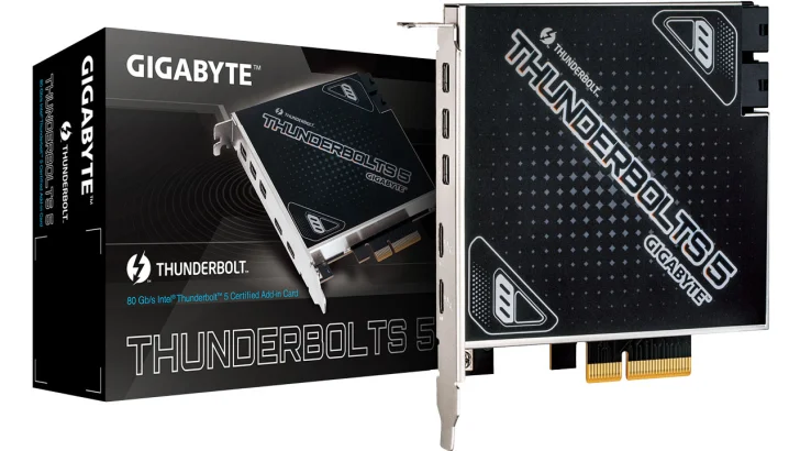 Asus och Gigabyte släpper Thunderbolt 5-kort