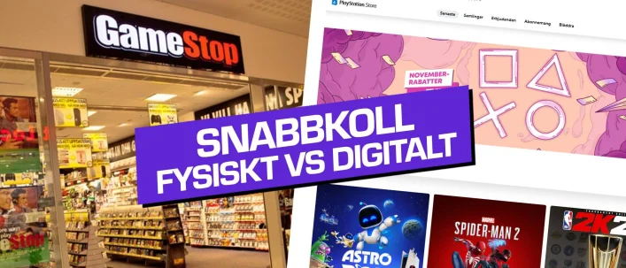 Snabbkoll: Köper du konsolspel digitalt eller fysiskt?