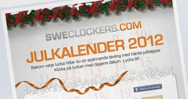 SweClockers julkalender 2012 öppnar vid tolvslaget – tävlingar varje dag fram till jul