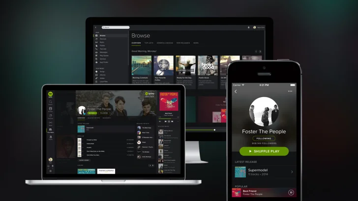 Spotify i gratisversion öppnar webbplatser med reklam och skadlig kod