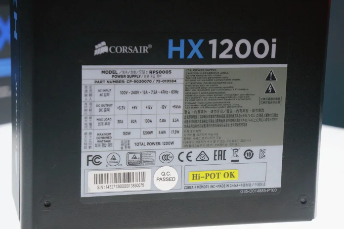 Corsair hx1000 схема