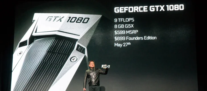 Nvidia tillkännager Geforce GTX 1080 och GTX 1070 – snabbare än GTX Titan X