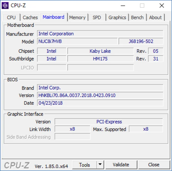 Testpilot Hades Canyon NUC CPU-Z 03.PNG