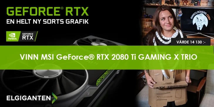 Tävla med Elgiganten och få chansen att kamma hem ett Geforce RTX 2080 Ti