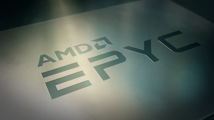 AMD Epyc-processor med Zen 3 på bild