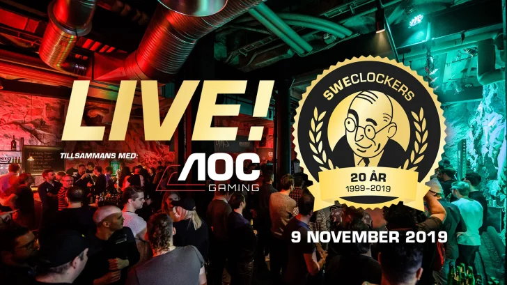 SweClockers Live! – sista 20 biljetterna till den stora jubileumsfesten ute nu!