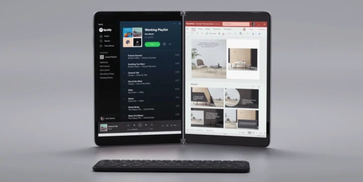 Microsoft visar Surface Neo – hybriddator med dubbla skärmar och Intel Lakefield