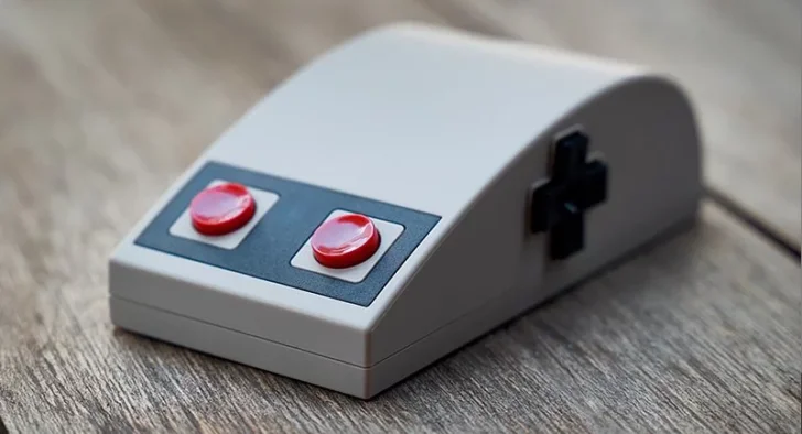 Klassisk NES-kontroller blir datormus