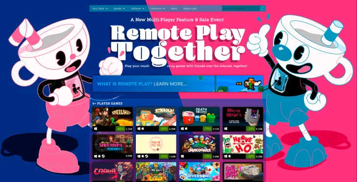 Steam Remote Play Together lämnar beta