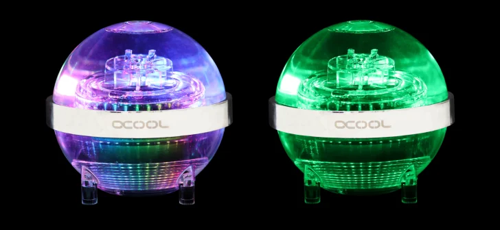Alphacool arrangerar vattenkylt disco med Ice Ball Digital RGB