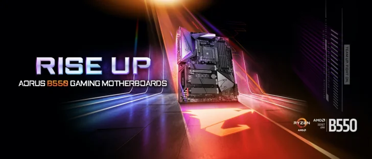 Gigabyte avtäcker priser för AMD B550-moderkort