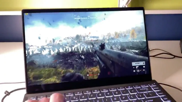 Intel kör Battlefield V på bärbar dator med integrerad Xe-grafik