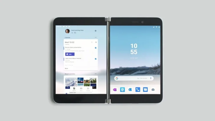 Microsoft siktar på böjbar skärm i nästa Surface Duo