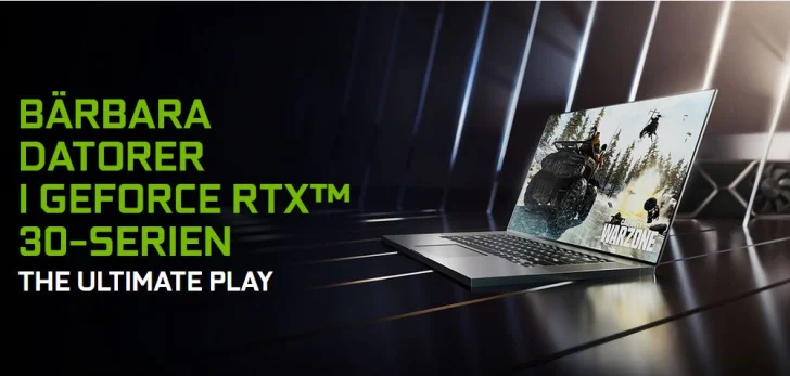 Nvidia lanserar bärbara Geforce RTX 3060 – i elva olika prestandaklasser