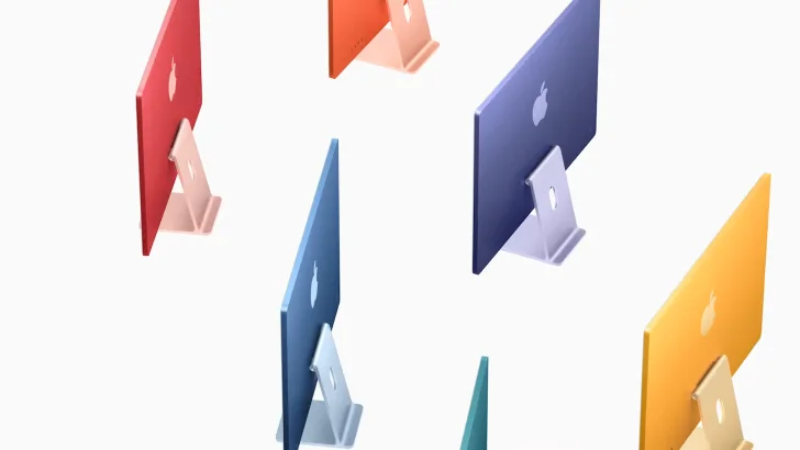 Apple M1 tar plats i färgglada Imac-datorer