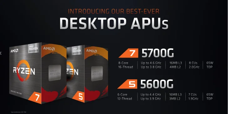 AMD släpper Ryzen 7 5700G och 5 5600G – prisvärda och integrerad grafik