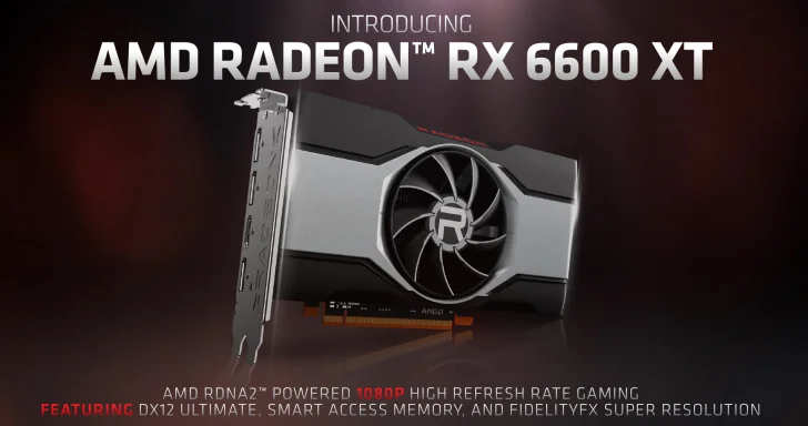 AMD presenterar Radeon RX 6600 XT med 1080p-spelande i kikaren