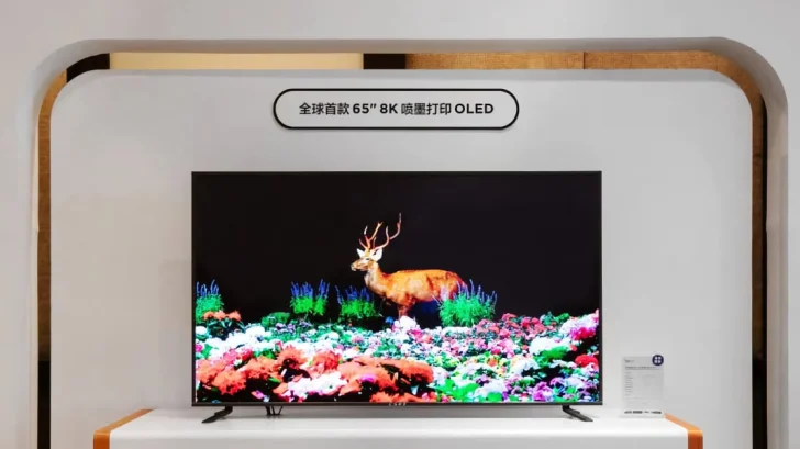 TCL visar OLED-TV i 8K med bläckstråleteknik