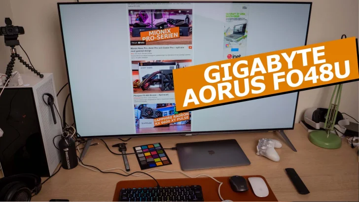 Gigabyte Aorus FO48U – en jätteskärm med OLED-panel som gör mycket rätt